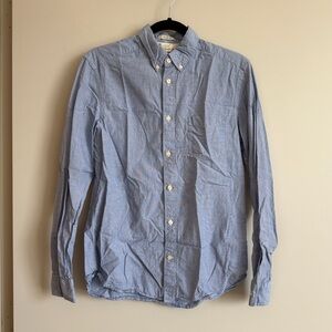 H&M Light Blue Casual Button-Down Shirt 100% Cotton